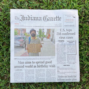 Made it to the front page of The Indiana Gazette
